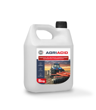 AGRIACID 5kg - Profesjonalna aktywna piana do usuwania osadów i pozostałości wapna